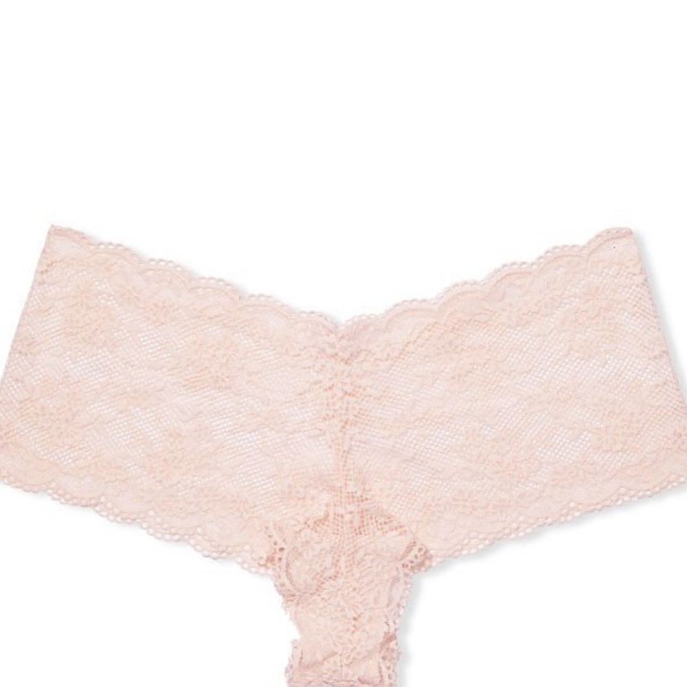 Beige stretchy lace Shorty panty Victoria’s Secret